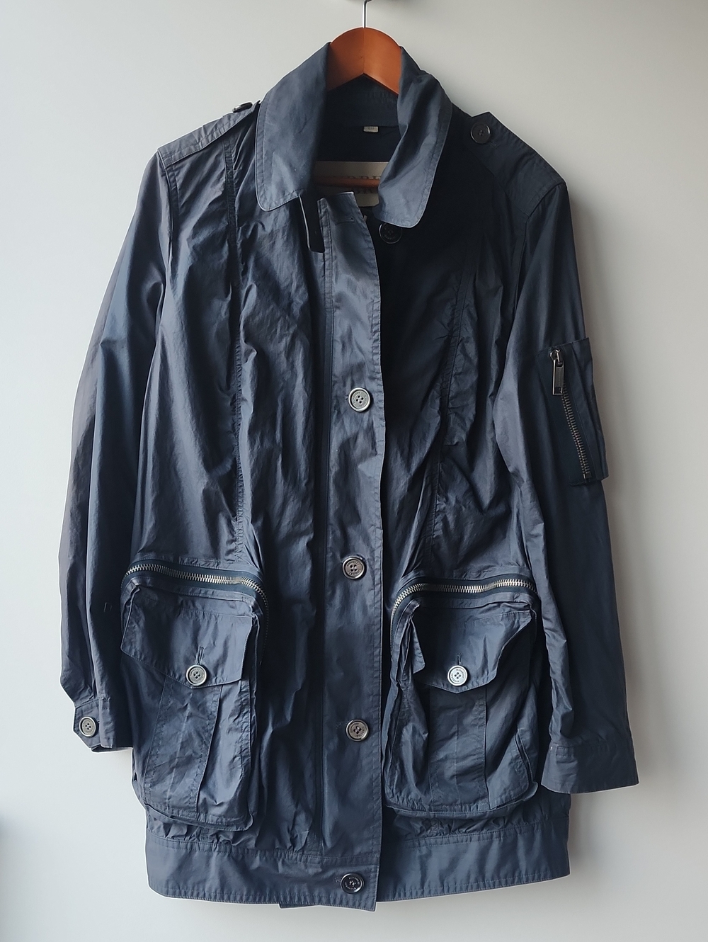 Burberry Brit Cotton Military Style Jacket